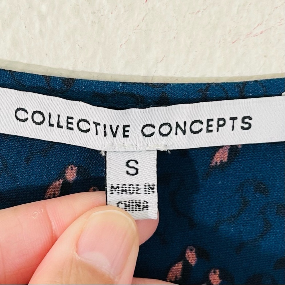 Collective Concepts Patterned Flowy Blouse Women … - image 3